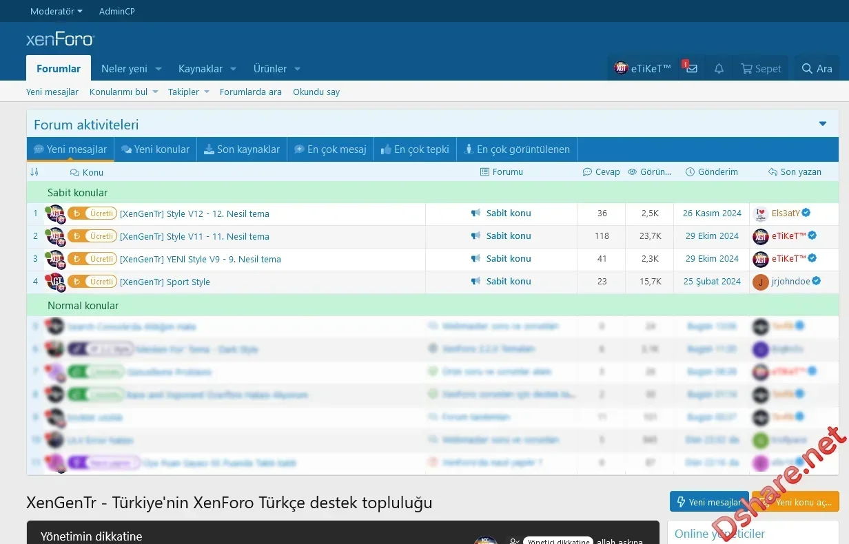 [XenGenTr] Forum Statistics PLUS