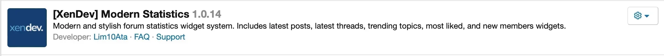 [XenDev] Modern Forum Statistics [English]